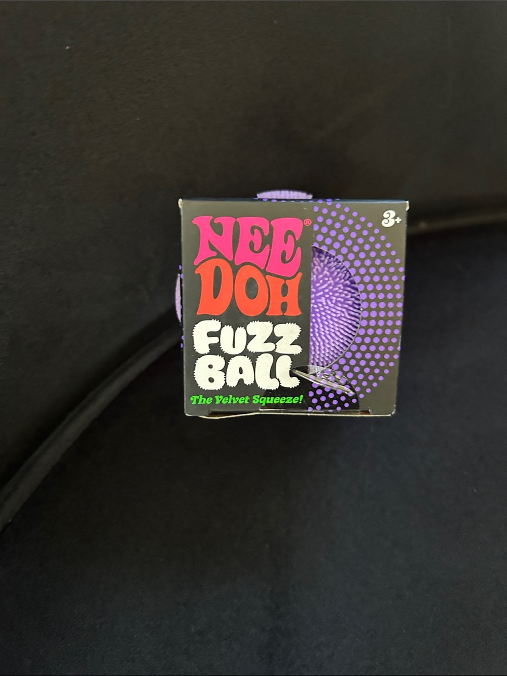 Nee Doh Fuzz Ball Velvet Squeeze - Purple